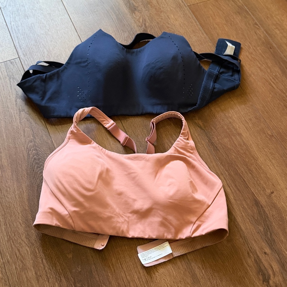 lululemon athletica Sports Bras in Navy and Peach